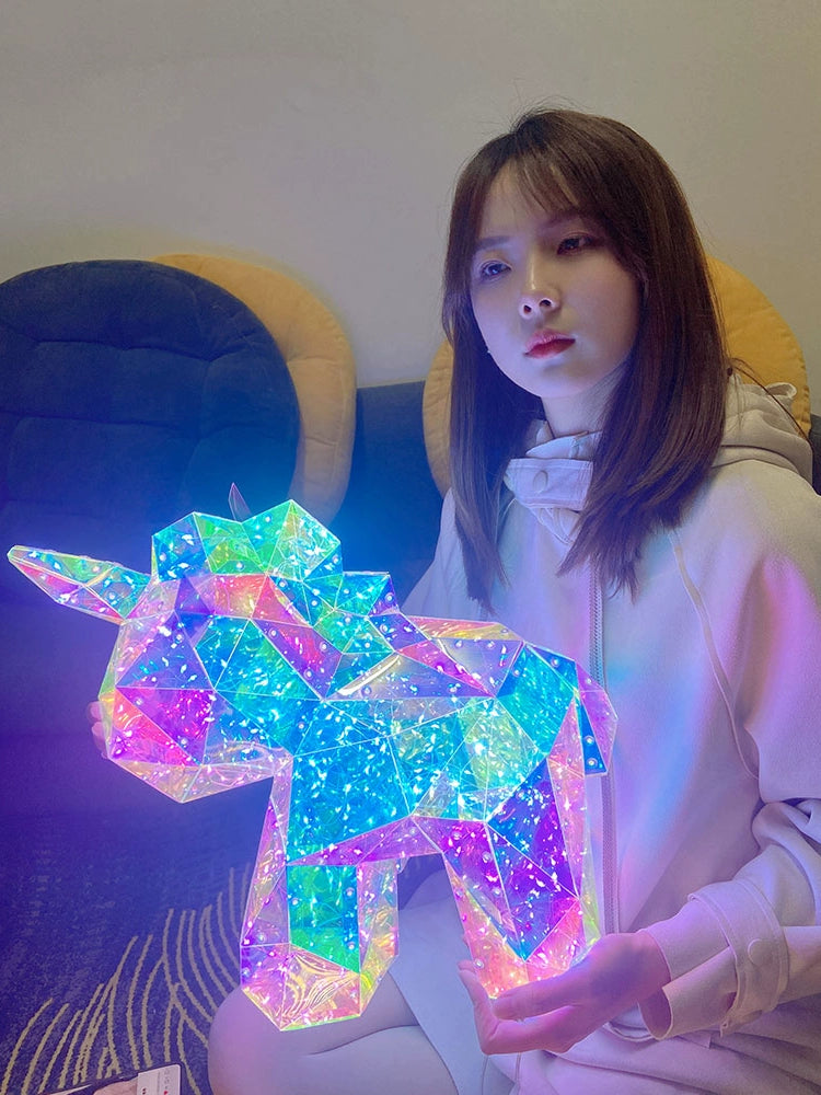 Creative Birthday Gift Girl Luminous Deer Window Decorative Ornament Kids Girl Music Box New Year Gift